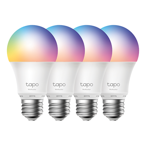 img34583large Set 4 becuri smart Wi-Fi, RGB, intensitate ajustabila, 2700-6500K, 806 lm, E27 - TP-Link Tapo TapoL530E(4-pack) - imagine 1