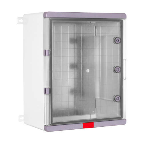 img35047large Cutie distributie IP67 din ABS gri, usa transparenta, placa metalica, 400x500x240 mm PS405024 - imagine 1