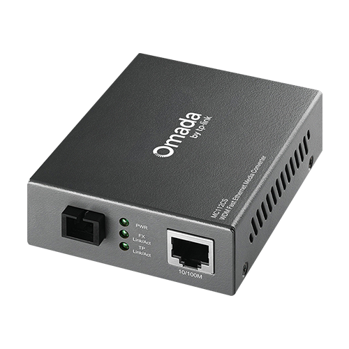img35531large Media Convertor WDM 10/100 Mbps RJ45 - 100 Mbps Single-mode SC Bi-directional - TP-Link Omada MC112CS - imagine 1