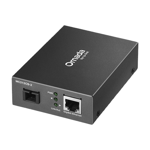 img35536large Media Convertor WDM Gigabit RJ45 - Single-mode SC Bi-directional, 2 km - TP-Link Omada MC212CS-2 - imagine 1