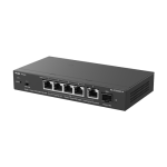 Switch L2, 4 x RJ45 2.5G PoE, 1 x SFP+ 10G, 1 x RJ45 2.5G, Cloud Management - Ruijie Reyee RG-ES206MG-P