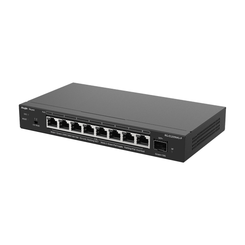 img37414large Switch L2, 8 x RJ45 2.5G PoE, 1 x SFP+ 10G, Cloud Management - Ruijie Reyee RG-ES209MG-P - imagine 1
