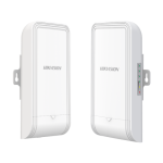 Set Bridge wireless 2.4GHz, 300Mbps, 1 km, 7dBi, PoE IN/OUT, Management - HIKVISION DS-3WF1000-EI-2N-P