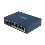 Media Convertor Gigabit 4 x RJ45 PoE, 1 x SC Single-Mode Bi-directional, 20 km - HIKVISION DS-3D504TP-A - imagine 2