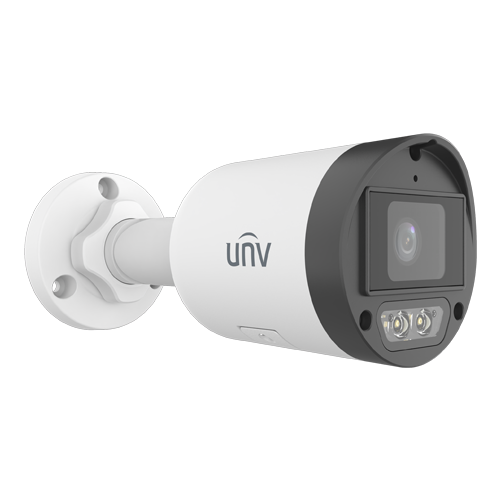 img39185large Camera IP 4MP, Dual Light, lentila 2.8mm, IR 30m, WL 30m, Mic, SDCard, PoE, IP67 - UNV IPC2124LB-AF28K-DL2 - imagine 1