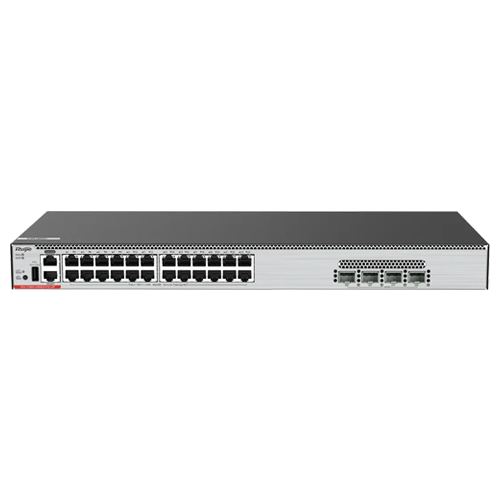 img40968large Switch L3, 24 x RJ45 5G PoE++ (90W), 4 x SFP28 25G, Cloud Management - Ruijie RG-CS86-24MG4VS-UP - imagine 1