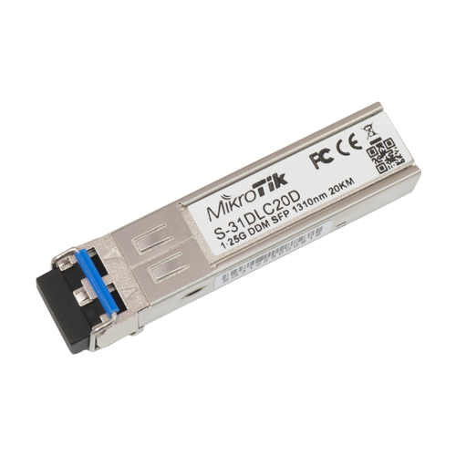 img42163large Modul SFP, 1.25G, Dual LC SM, 20km, 1310nm - Mikrotik S-31DLC20D - imagine 1