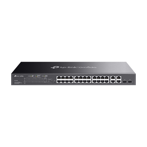 img42521large Switch L2+, 24 x RJ45 10/100 Mbps PoE, 2 x RJ45 1G, 2 x combo SFP/RJ45 1G, Management - TP-Link Omada SL2428P - imagine 1