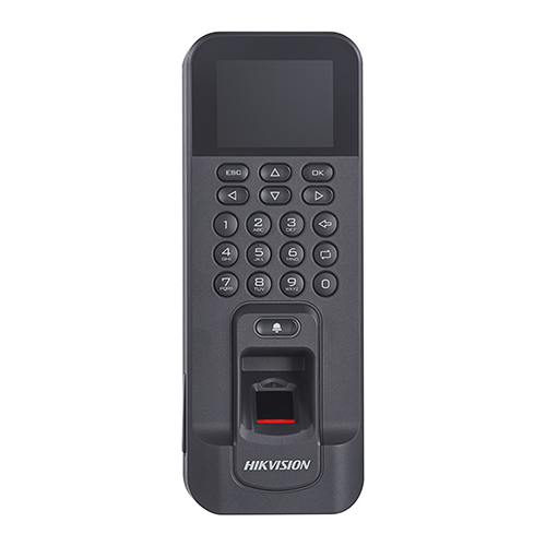 img45029large Terminal control acces cu pontaj, LCD 2.4 inch., PIN/M1, Wiegand 26/34, RS485, WiFi - HIKVISION DS-K1T804AMF - imagine 1