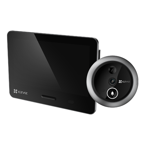 img46977large Vizor electronic smart, Wi-Fi, 4K, monitor tactil 5.5', sonerie, audio, acumulator 7100 mAh - EZVIZ CS-EP4-Sliver - imagine 1
