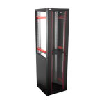 Rack de podea PRO SERIES 42U 19'' 600x600, capacitate 1000 kg, RAL 9005, asamblat ASY-42U-6060PRO - imagine 2