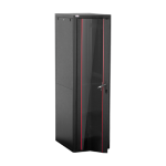 Rack de podea PRO SERIES 42U 19'' 600x800, capacitate 1000 kg, RAL 9005, asamblat ASY-42U-6080PRO - imagine 2