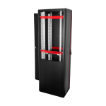 Rack de podea PRO SERIES 42U 19'' 600x800, capacitate 1000 kg, RAL 9005, asamblat ASY-42U-6080PRO - imagine 3