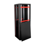 Rack de podea PRO SERIES 42U 19'' 600x800, capacitate 1000 kg, RAL 9005, asamblat ASY-42U-6080PRO - imagine 4