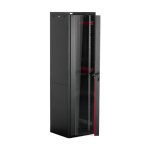 Rack de podea PRO SERIES 47U 19'' 600x600, capacitate 1000 kg, RAL 9005, asamblat ASY-47U-6060PRO - imagine 2