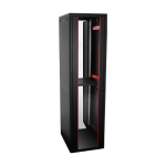 Rack de podea PRO SERIES 47U 19'' 600x800, capacitate 1000 kg, RAL 9005, asamblat ASY-47U-6080PRO - imagine 2
