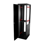 Rack de podea PRO SERIES 47U 19'' 600x800, capacitate 1000 kg, RAL 9005, asamblat ASY-47U-6080PRO - imagine 3