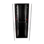 Rack de podea PRO SERIES 47U 19'' 800x1000, capacitate 1000 kg, RAL 9005, asamblat ASY-47U-80100PRO - imagine 3