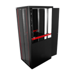 Rack de podea PRO SERIES 47U 19'' 800x1000, capacitate 1000 kg, RAL 9005, asamblat ASY-47U-80100PRO - imagine 4