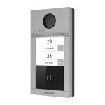 Panou exterior videointerfon TCP/IP pentru 2 familii, Wi-Fi 2.4GHz, control acces integrat - HIKVISION DS-KV8213-WME1 - imagine 3