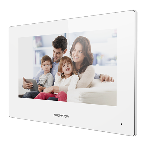 img5329large Monitor videointerfon TCP/IP Wireless, Touch Screen TFT LCD 7inch, ALB - HIKVISION DS-KH6320-WTE1-W - imagine 1