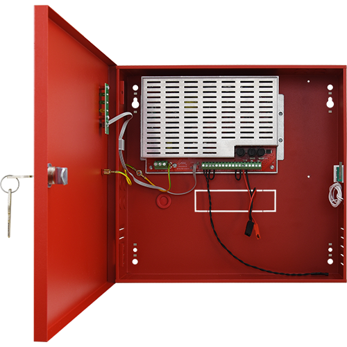img5430large Sursa de alimentare EN 54-4, 27.6V/4.6A, cutie metalica cu loc acumulatori 2x7Ah/12V - PULSAR EN54C-5A7 - imagine 1