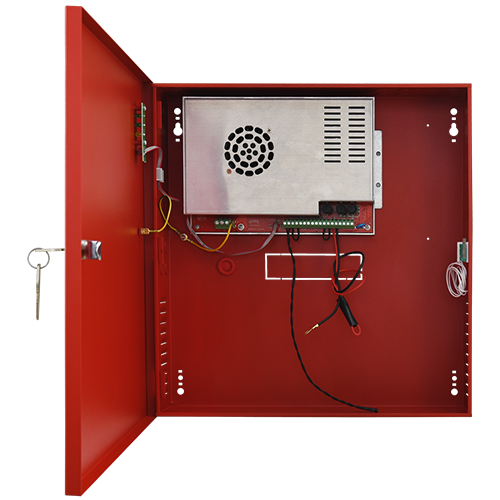 img5450large Sursa de alimentare EN 54-4, 27.6V/9.2A, cutie metalica cu loc acumulatori 2x17Ah/12V - PULSAR EN54C-10A17 - imagine 1