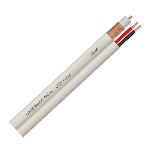 img5470large Cablu coaxial RG59 + alimentare 2x0.75, 100m, alb TSY-RG59+2X0.75-L-W - imagine 1