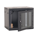 Rack perete 12U 19' 600x450, capacitate incarcare 80 Kg, negru - ASYTECH Networking ASY-12U-6045W - imagine 4