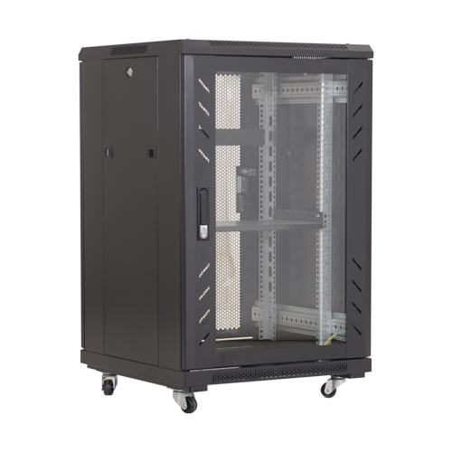 img6088large Rack podea 18U 19' 600x800, capacitate incarcare 500 Kg, negru - ASYTECH Networking ASY-18U-6080E - imagine 1
