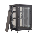 Rack podea 27U 19' 600x800, capacitate incarcare 500 Kg, negru - ASYTECH Networking ASY-27U-6080E - imagine 3