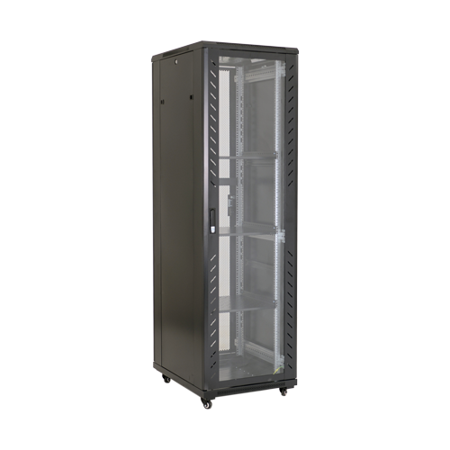 img6119large Rack podea 42U 19' 600x800, capacitate incarcare 800 Kg, negru - ASYTECH Networking ASY-42U-6080S - imagine 1