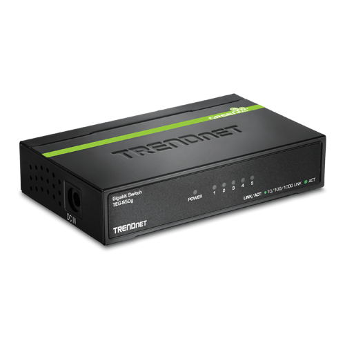 img6276large Switch GREENnet 5 porturi Gigabit - TRENDnet TEG-S50G - imagine 1