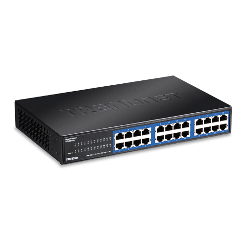 img6282large Switch GREENnet 24 porturi Gigabit - TRENDnet TEG-S24DG - imagine 1