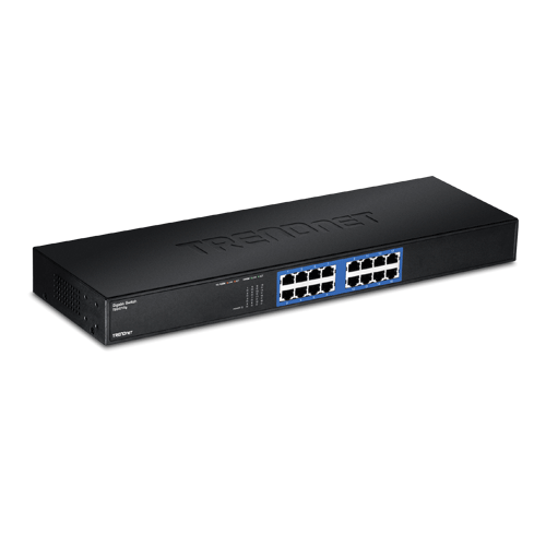 img6284large Switch GREENnet rack mount 16 porturi Gigabit - TRENDnet TEG-S16G - imagine 1
