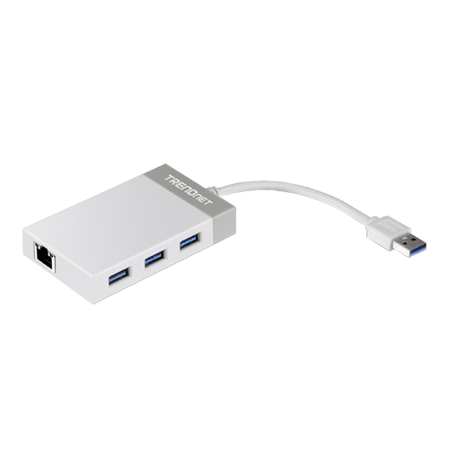 img6301large Adaptor USB 3.0 la Gigabit, Hub USB - TRENDnet TU3-ETGH3 - imagine 1