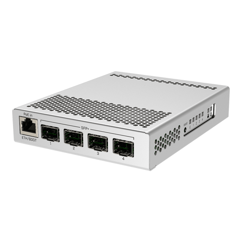 img6441large Smart Switch, 1 x Gigabit, 4 x SFP+ 10Gbps - Mikrotik CRS305-1G-4S+IN - imagine 1