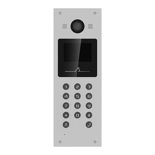 img6737large Panou exterior videointerfon TCP/IP pentru blocuri si spatii birouri, control acces card, afisaj LCD- HIKVISION DS-KD3003-E6 - imagine 1
