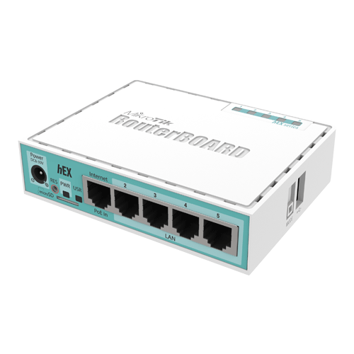 img6900large Router hEX, 5 x Gigabit, RouterOS L4 - Mikrotik RB750Gr3 - imagine 1