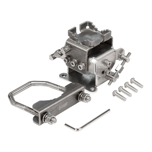 img7041large Adaptor de montare pe stalp pentru produsele din seria LHG - Mikrotik solidMOUNT - imagine 1