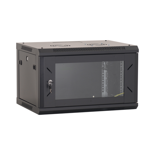 img7049large Rack perete 4U 19'' 600x600, capacitate incarcare 80 Kg, negru - ASYTECH Networking ASY-4U-6060W - imagine 1