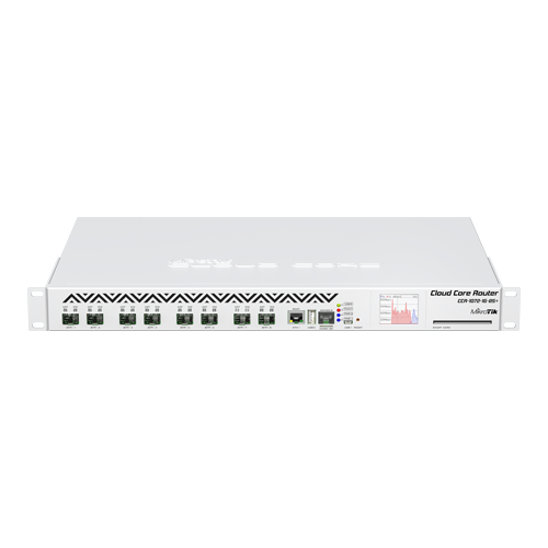 img7191large Cloud Core Router, 8 x SFP+, 1 x Gigabit, RouterOS L6, 1U - MikroTik CCR1072-1G-8S+ - imagine 1