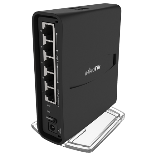 img7258large hAP ac², 5 x Gigabit, 802.11b/g/n 2.4Ghz, 802.11an/ac 5GHz, USB - MikroTik RBD52G-5HacD2HnD-TC - imagine 1
