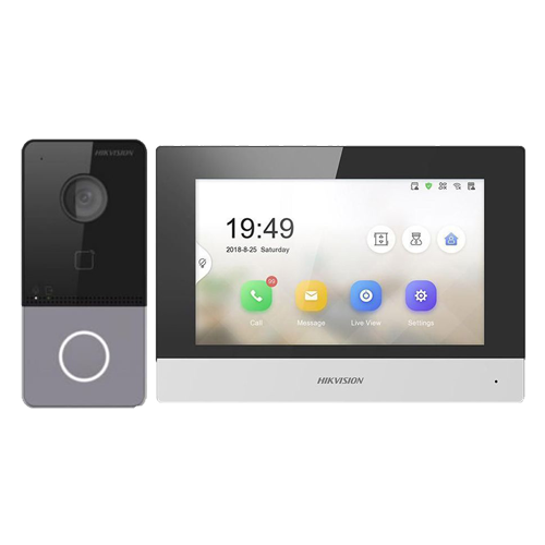 img7295large KIT videointerfon TCP/IP pentru 1 familie, monitor TFT LCD 7 inch - HIKVISION DS-KIS603-P - imagine 1