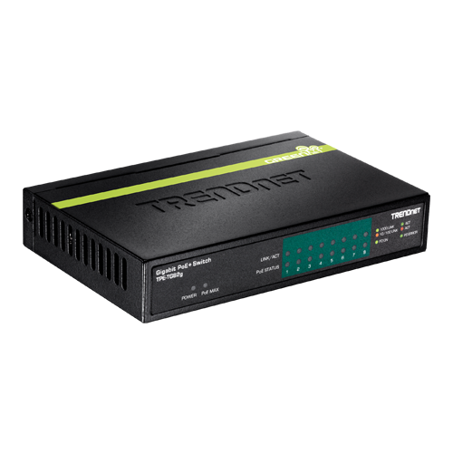 img7627large Switch 8 porturi Gigabit PoE/PoE+ 61W - TRENDnet TPE-TG82G - imagine 1