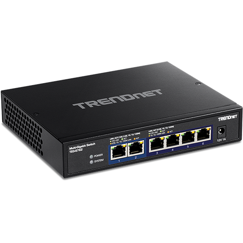 img8178large Switch 6 porturi, 4 x 2.5G si 2 x 10G , Fanless - TRENDnet TEG-S762 - imagine 1