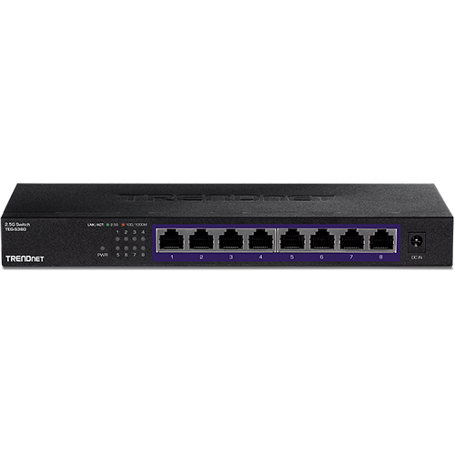 img8180large Switch 8 porturi 2.5G, Fanless - TRENDnet TEG-S380 - imagine 1