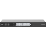 Switch 16 porturi PoE 100Mbps, uplink 2 x Gigabit RJ45 1 x SFP combo - UNV NSW2020-16T1GT1GC-POE-IN