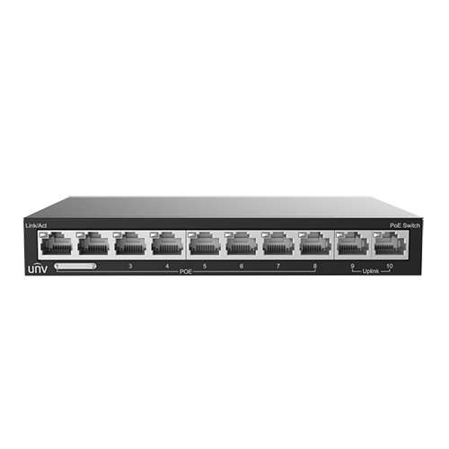 img9351large Switch 8 porturi PoE, 2 porturi uplink RJ45 - UNV NSW2020-10T-POE-IN - imagine 1