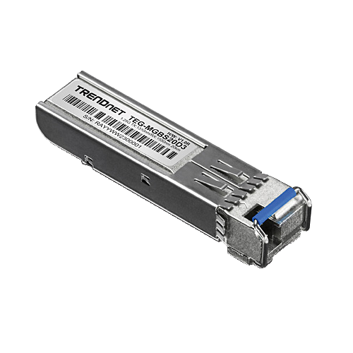img9701large Modul SFP Dual Wavelength Single-Mode Simplex LC, 1.25G, TX:1310nm/RX:1550nm, 20Km - TRENDnet TEG-MGBS20D3 - imagine 1